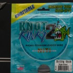 Knot2kinky single strand titanium wire 35 lbs. Pakke med 4,6 meter