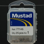 Mustad fluesnapper str 1. Æske med 25 stk