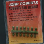 John Roberts rubber rig beads 4mm. Pakke med 14 stk